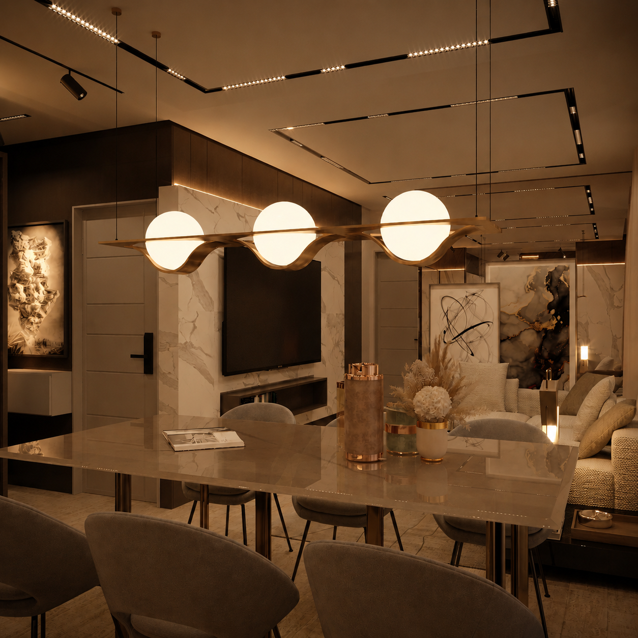 Saturnos Chandelier